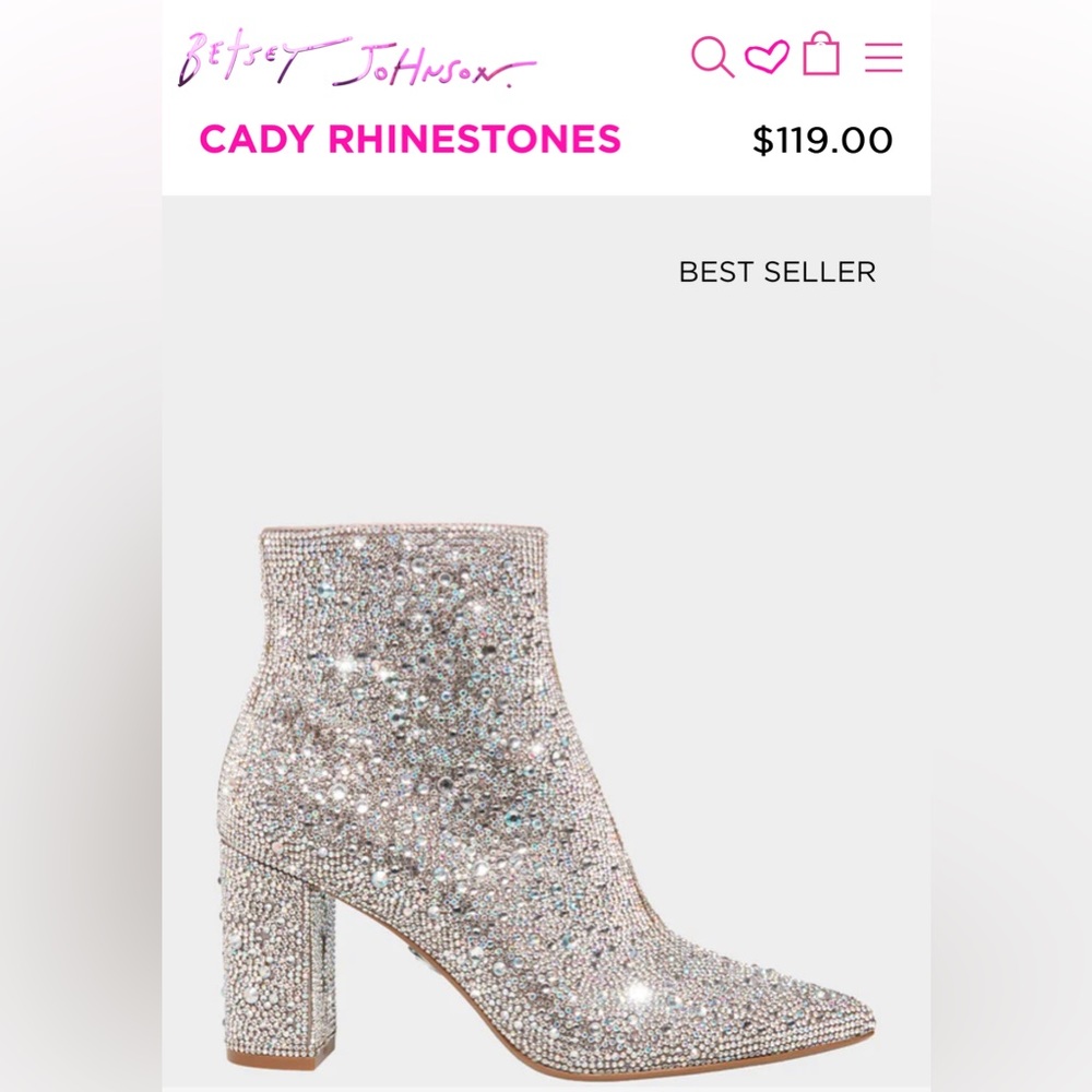 Betsy Johnson, Cady Rhinestone Boots